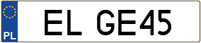 Truck License Plate